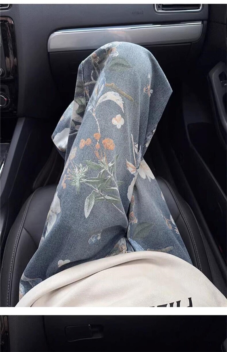 花卉满印提花牛仔裤男潮牌设计感小众裤子宽松直筒阔腿裤,男装牛仔裤,四季星座505
