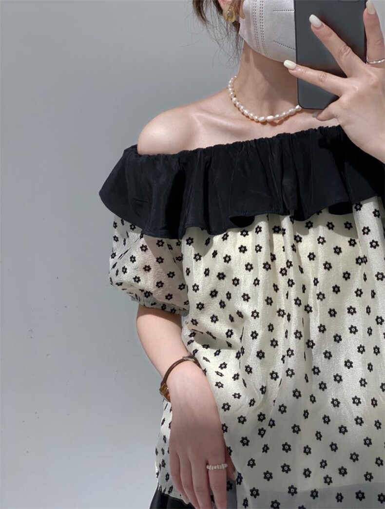 荷叶边小衫，其它，驿谷