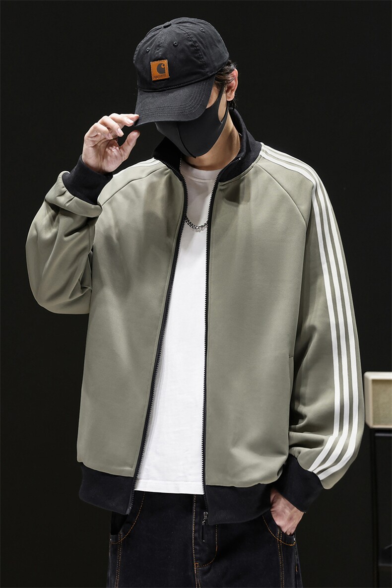 立领开衫卫衣男士春季装青少年休闲运动潮流无帽外套Q5567-P50,女装短外套,星座610（原A335）