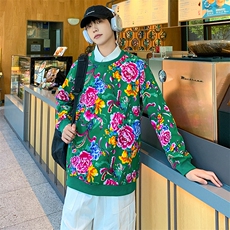 W2情侣大码衬衫领假两件卫衣外套学生班服团队新中式表演出汉服潮，男装衬衫，星座115A(原星座507）