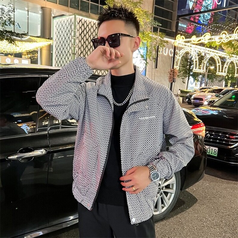 工装外套男新款潮流短款夹克衣服男士春秋款上衣,男装夹克,星座1013