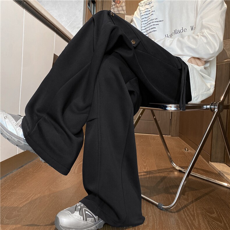 2025秋季斜切拼接压褶设计感运动休闲卫裤B315-K25362-特p40控78，男装休闲裤，电商B315