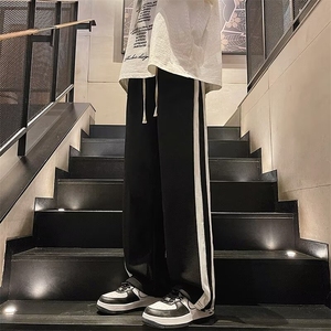 冲锋裤防水春秋季男款束脚裤子痞帅工装阔腿裤小脚九分裤9R93/P38图片