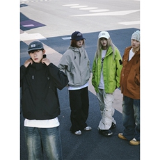 春秋季夹克外套男女新款宽松休闲连帽户外冲锋工装登山服WF90-p58，男装夹克，星座1008