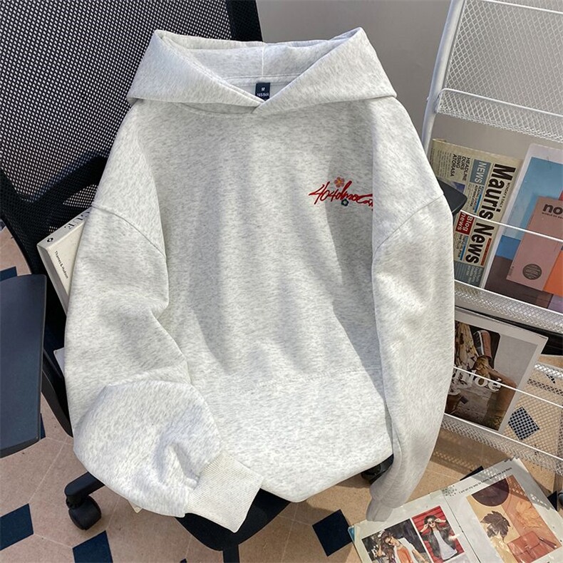 万针刺绣结构设计重磅秋冬全棉高品质美式高街连帽卫衣外套Y7710，女装短外套，电商A486-1