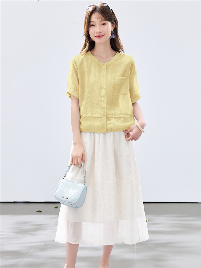 现货2026夏装新款两件套衬衣套装,女装套装/套裙,木子恋