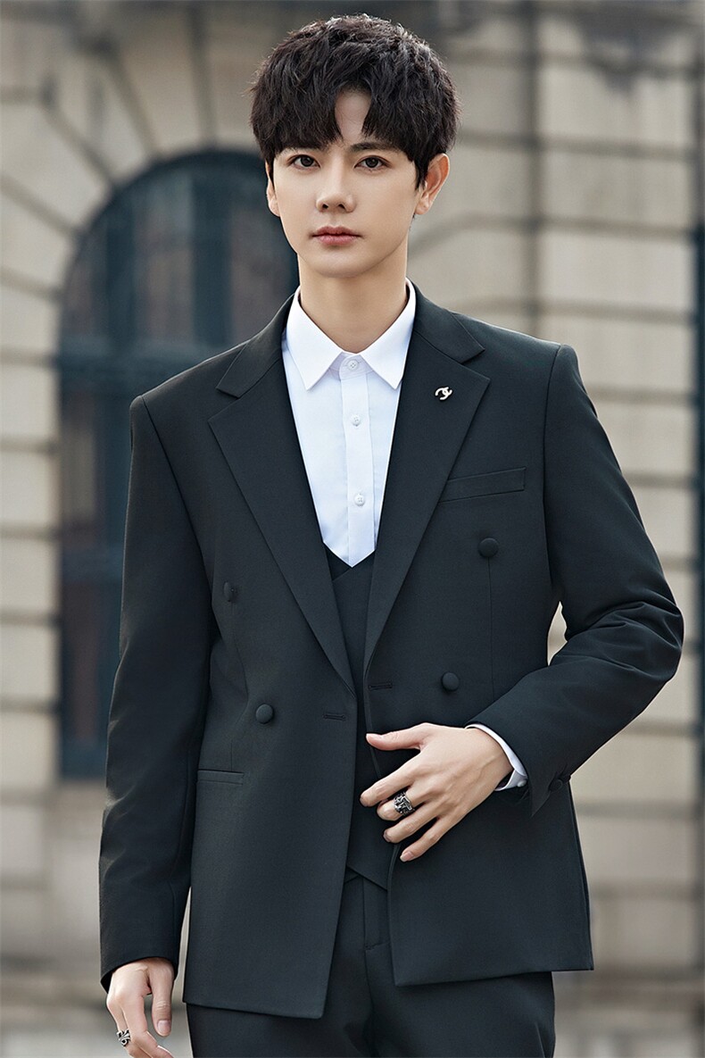 2025春秋男商务正装礼服西服时尚休闲西装两件套A355-XF9001-P240,男装西服,电商A355（原A415）