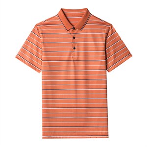 夏季新款男士翻领短袖t恤中年有领男装上衣服休闲POLO衫图片