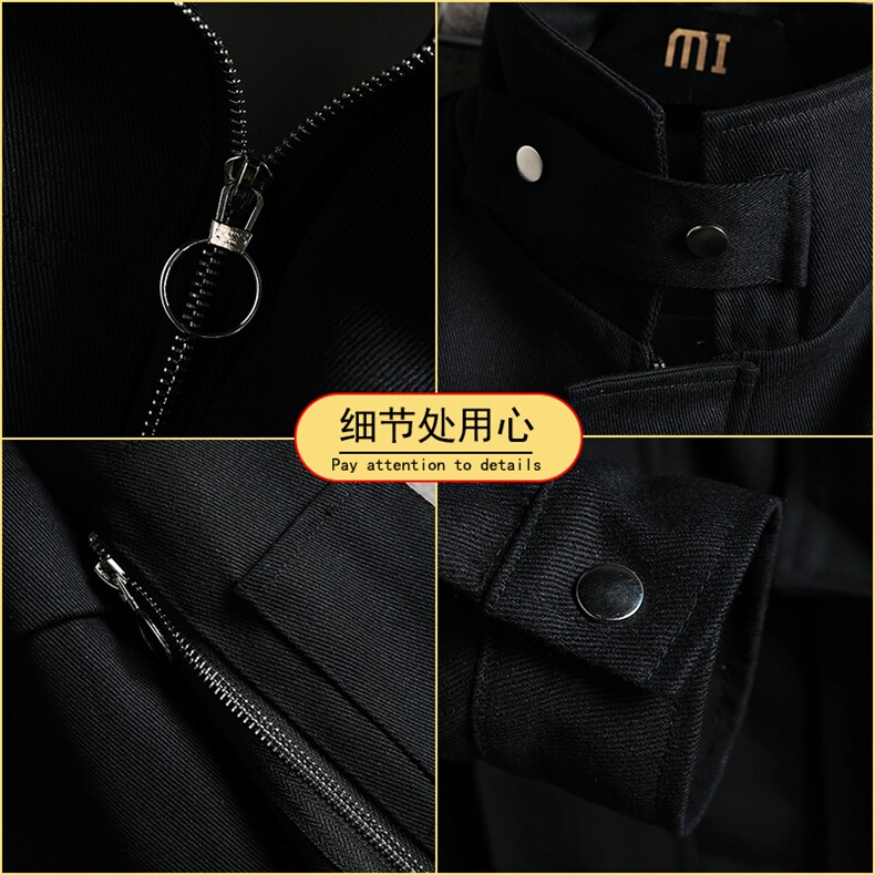 春秋季休闲工装夹克男士韩版宽松潮流百搭港风外套潮WT7781-P65,男装夹克,电商A128