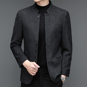 Y333钱塘2020-2秋冬季新款时尚休闲男士立领西装外套西服P150,男装西服,钱塘207-2