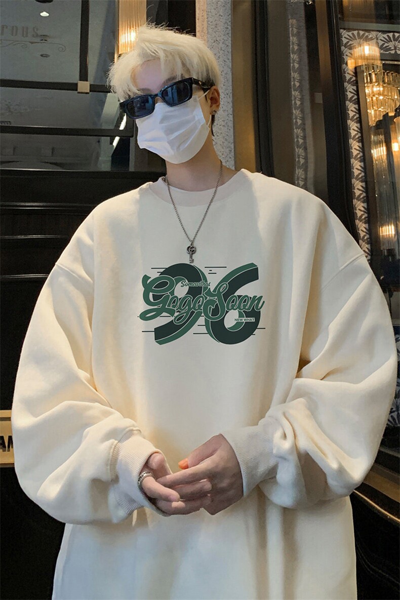 ！圆领卫衣男装港风长袖T恤男外套男WY254-特P23,男装T恤,电商B367