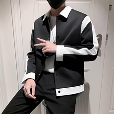 小伙风~2026秋季拼色设计夹克外套K351/P95，男装夹克，电商B331