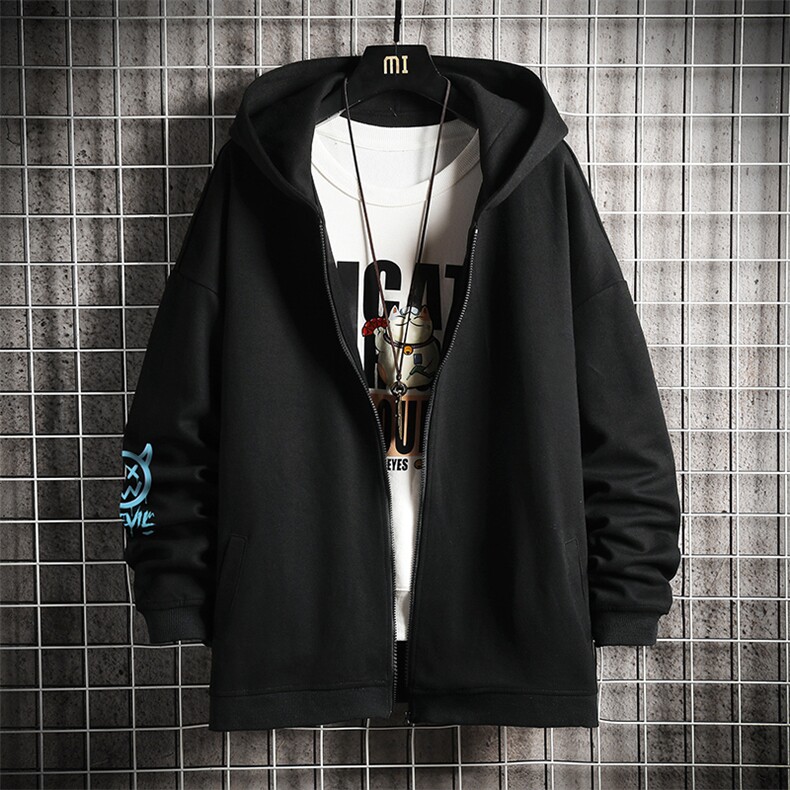 KS21178-P38加绒款-P43连帽开衫卫衣男运动外套大码班服网格,男装卫衣,电商A040A