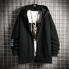 KS21178-P38加绒款-P43连帽开衫卫衣男运动外套大码班服网格，男装卫衣，电商A040A