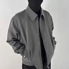 翻领飞行夹克男美式短款休闲潮牌cleanfit外套上衣高级感2025春季，男装夹克，四季星座505