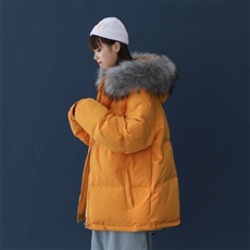YR50099-P255大毛领羽绒服女大码彩色连帽羽绒衣女外套，女装羽绒服，电商A040A