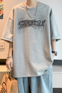 已注册/夏季新款内景日系大码短袖T恤男潮宽松打底衫DT00580/P25图片