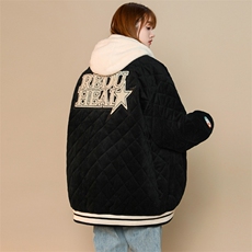 冬款中性风毛巾绣棉服假两件连帽纯色外套男士8135-P140控价178，男装棉衣，电商A441-1