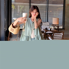 韩系花边拼接牛仔套装裤女薄款2025夏季新款马甲阔腿裤时尚两件套，女装套装/套裙，2D076