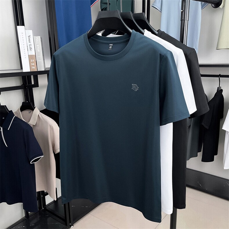 JG-F517夏季新款男士T恤衫简约男士短袖圆领通勤男装,男装T恤,电商B360