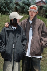 1扎染双拉链大口袋大码M-5XL面层：PU皮夹克JK77867P90控148，男装夹克，星座226-2