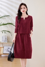 洋气高级感套装裙女2025春季新款时尚喜婆婆婚宴减龄半身裙两件套，女装套装/套裙，姿衣坊