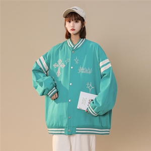 中性风  2026秋季新款潮牌印花棒球服宽松百搭夹克G300--P65K88图片