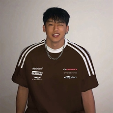 夏季美式高街重磅纯棉三条杠织带撞色男女短袖T恤ZD386-特P30，男装T恤，电商A486