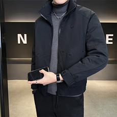 标50绒店主风冬季男士立领新款羽绒服短款外套B328-809-P185，男装羽绒服，电商B328