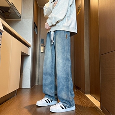 加长男裤子高个子美式高街188cm110牛仔直筒裤微喇KZ007P60加绒70，男装卫衣，电商B312