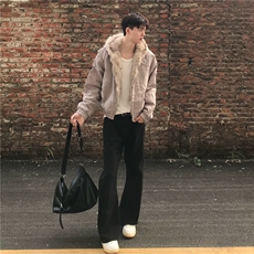 1506-1/MF5271/P89男士潮牌纯色加绒加厚棉服，男装棉衣，星座1506-1