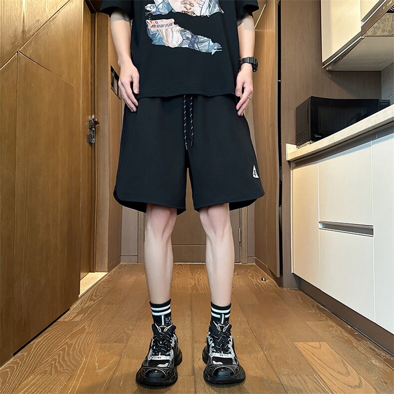 五分裤男潮工装裤休闲裤口袋原宿新款时尚潮牌宽松型青春,男装牛仔裤,星座716-2