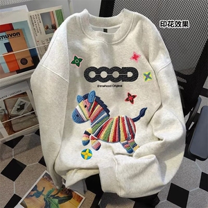 卫衣男女新款时尚休闲宽松印花百搭潮牌上衣服时尚WY2163 P39-41图片