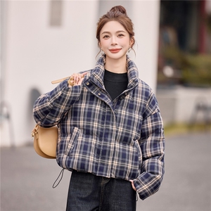 现货白鸭绒2025年冬季立领短款羽绒服外套图片