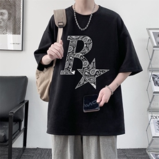 麂皮绒短袖t恤男大码半袖男大皂风JD82328-P25，男装T恤，电商A040