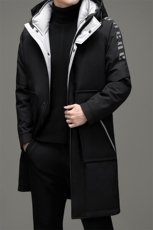 2023冬季新款长款中年男士羽绒服90%鸭绒连帽棉衣男款ZG2938-P340，男装羽绒服，电商B212（原钱塘6029）