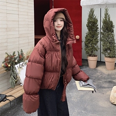 新款!!现货！韩版设计感褶皱羽绒服2c213-8219-P295-K418，女装羽绒服，2C213