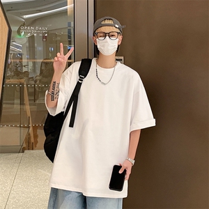 设计感圆领短袖T恤男夏季休闲宽松百搭显瘦上衣潮TX601-特P22图片
