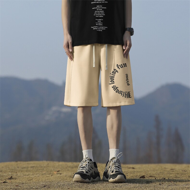 男款2026夏季高街痞帅潮牌宽松运动五分裤XD1717-特批-29,男装牛仔裤,星座718