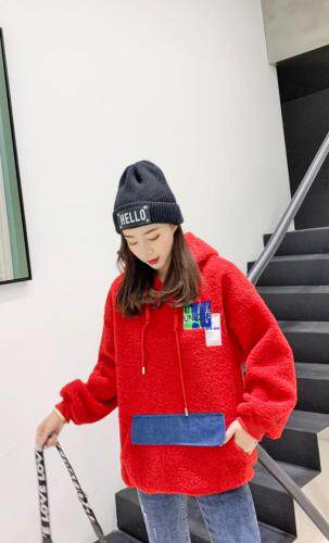 冬季颗粒绒卫衣，女装卫衣/绒衫，艾伊贝雪