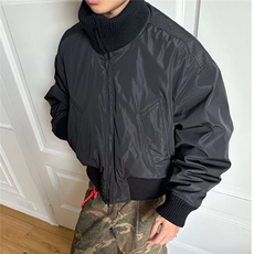 飞行员夹克外套男秋冬美式廓形短款棉服立领棒球服，男装夹克，星座506A