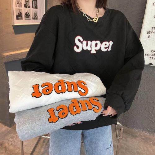 秋季新料压花卫衣，女装卫衣/绒衫，香雪琳