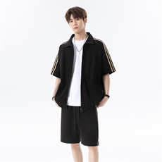 夏季开衫T恤短裤运动套装T3656上衣特P40控78/DK8608特P26控49，男装牛仔裤，电商A007