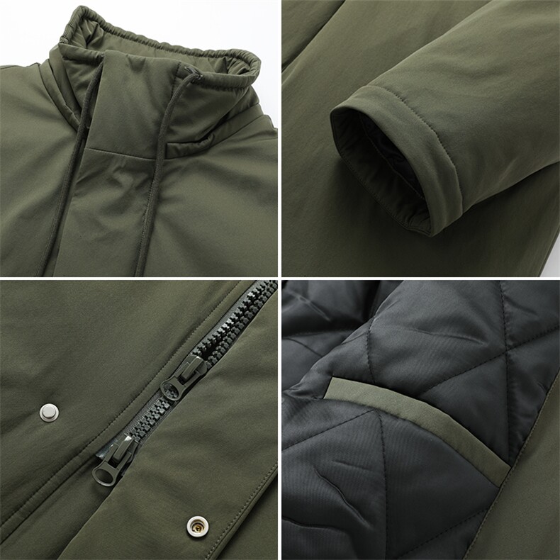 军大衣夹棉加厚长款棉衣棉服冬季过膝外套男D51206-TP135238,男装棉衣,电商A102