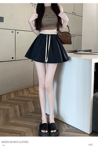 蓬蓬裙半身拼接新款裙裤2024夏季a字高腰显瘦防走光短裙女ins图片