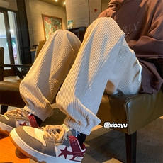 XZ616秋冬季新款灯芯绒束脚垂感百搭休闲裤TY965P55控68，男装休闲裤，星座512A（原616）