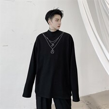 【2025秋装】秋季暗黑小众烫钻长袖卫衣男装H1100P55，男装卫衣，星座1114（原A254）