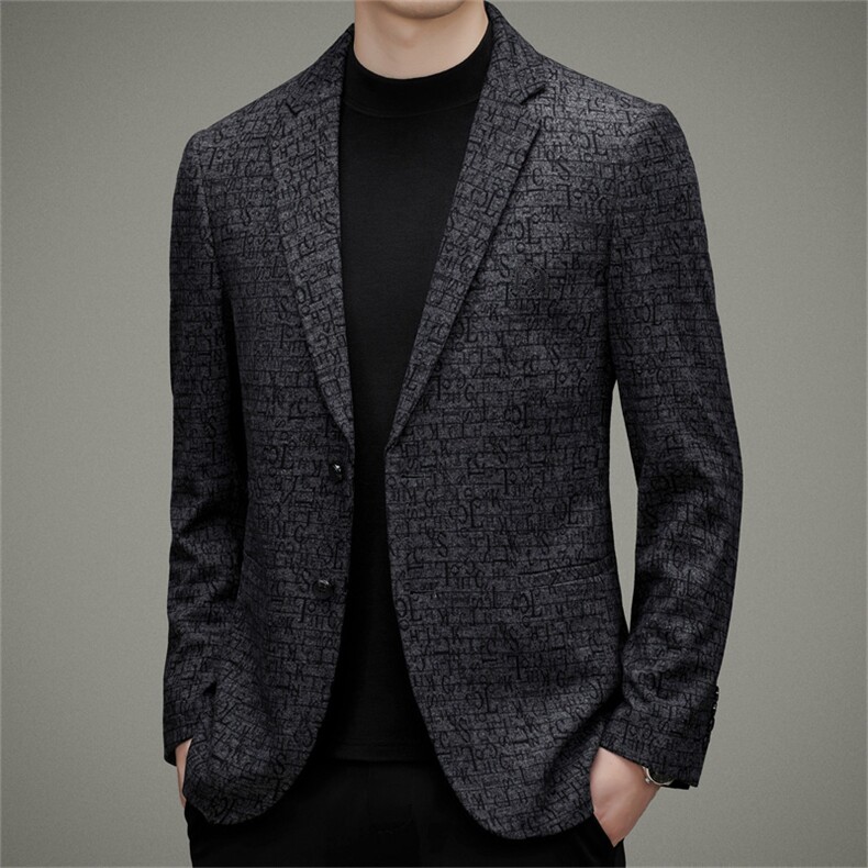 DJ6829钱塘2020-3中年男士秋冬季新款商务休闲百搭西服P157,男装西服,钱塘207-3