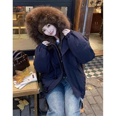 潮流文艺大毛连帽气质简约慵懒日系ins流行原宿百搭棉服M6672，男装棉衣，星座1116A（原606A-3）