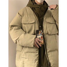 日系工装假两件棉衣ZM083-P140-控178，男装棉衣，星座1408-1
